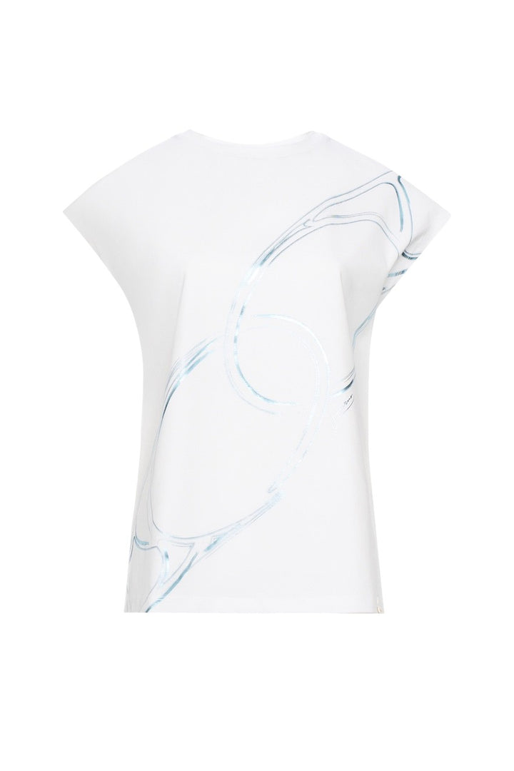 Herno Women t-shirt korte mouwen dames wit JG000279D-52009-1090