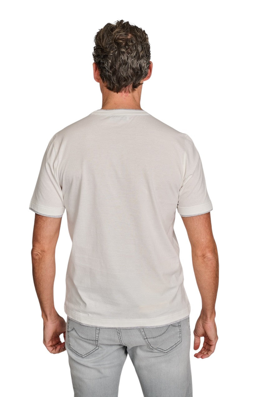 Gran Sasso Men t-shirt heren ecru 60123/73710/005