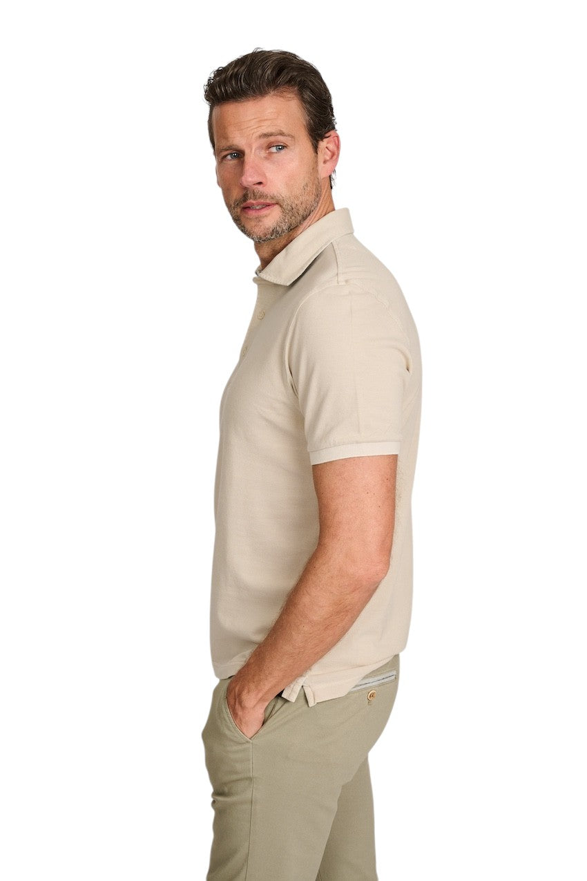 Gran Sasso Men polo shirt heren beige 60187/79048/011