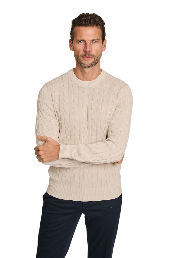 Gran Sasso Men pull trui heren zand 23155/18173/012