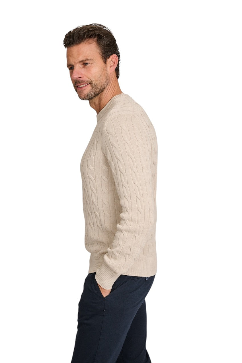 Gran Sasso Men pull trui heren zand 23155/18173/012