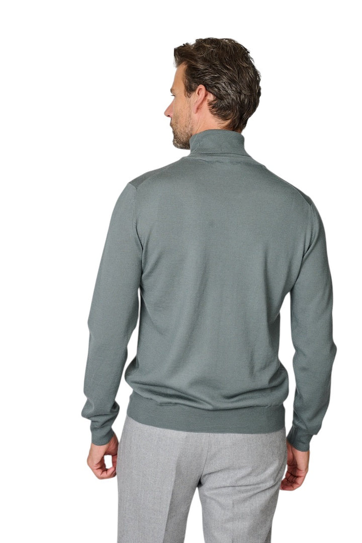 Gran Sasso Men pull trui rolkraag heren olijf 55157/14290 478