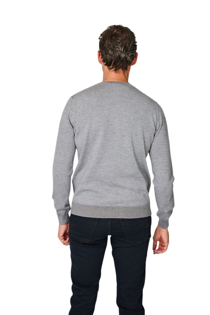 Gran Sasso Men pull trui ronde hals heren grijs 57153/14425 071