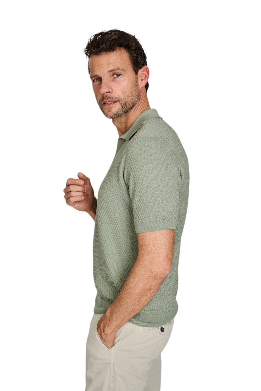 Gran Sasso Men polo shirt korte mouwen heren groen 58186/18162 466