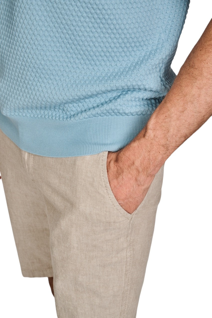 Gran Sasso Men polo shirt korte mouwen heren turquoise 58186/18162 532