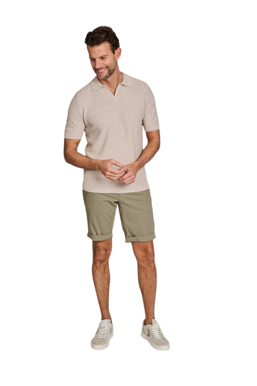 Gran Sasso Men polo shirt korte mouwen heren beige 23140/18640 110