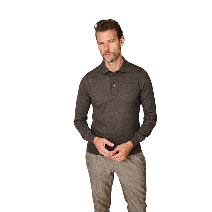 gran-sasso-herre-poloskjorte-med-lange-ærmer-brun-3