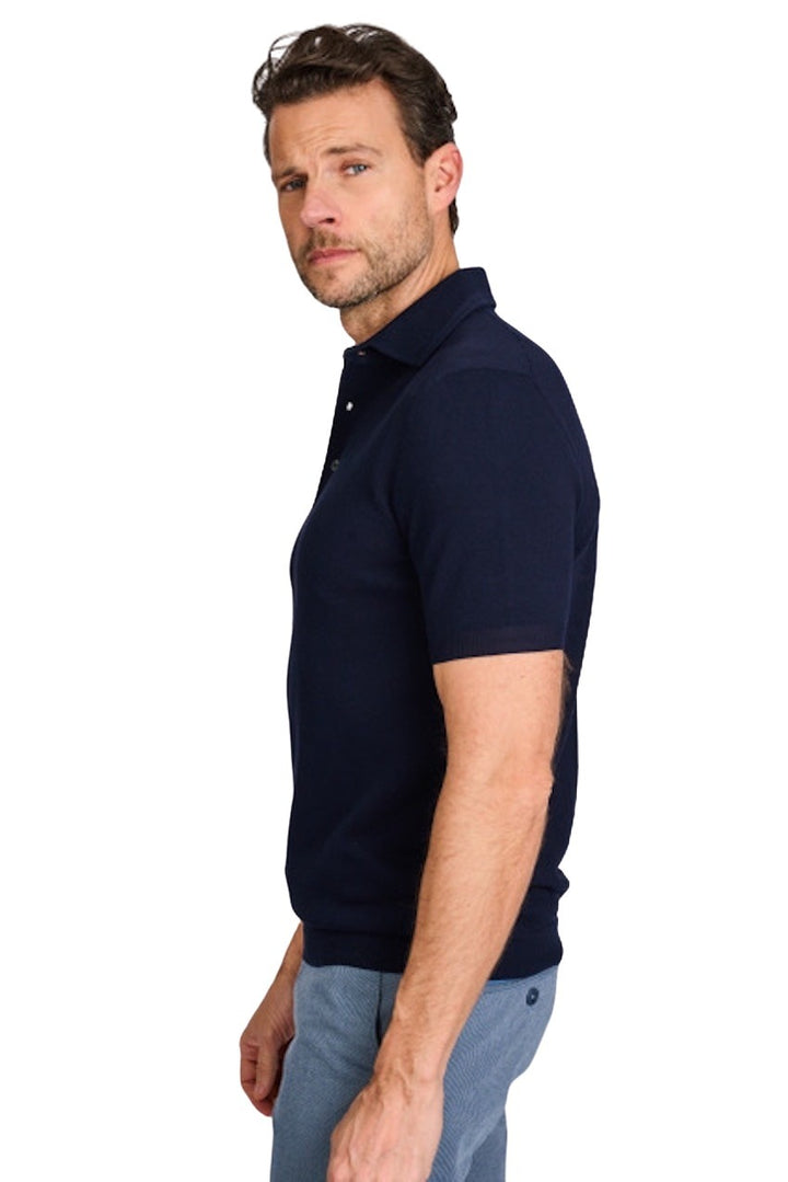 Gran Sasso Men polo shirt heren donker blauw 57114/20678 578