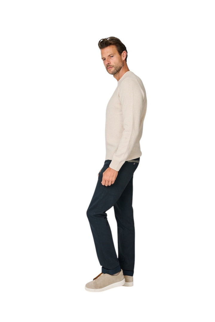 Gran Sasso Men pull trui ronde hals heren beige 23131/25011 054