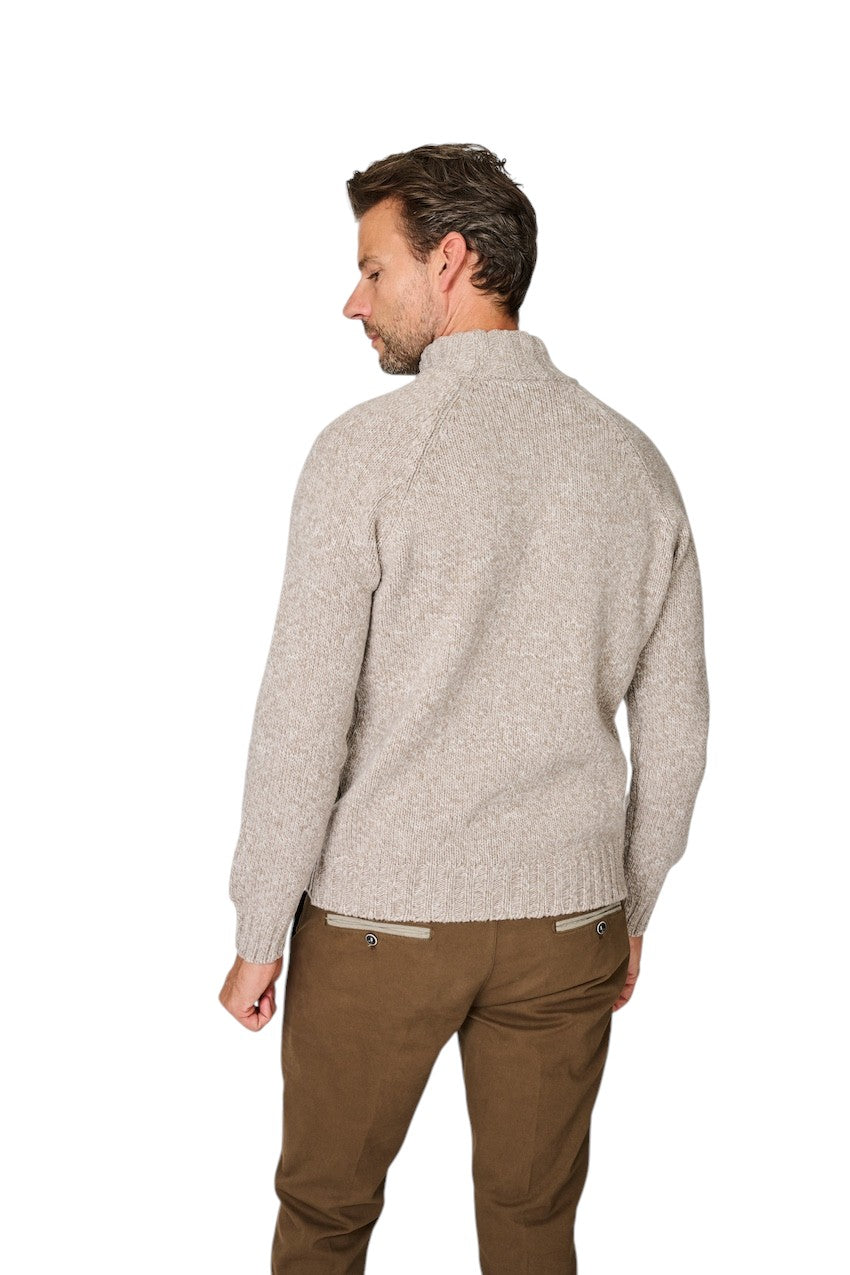 Gran Sasso Men pull trui heren taupe 10194/25713 970