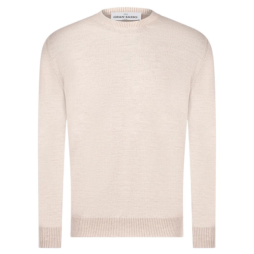 Gran-Sasso-Herren-Pullover-mit-Rundhalsausschnitt-beige-16