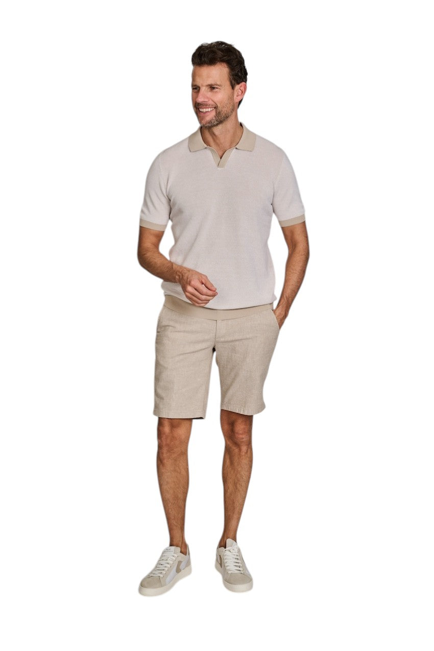 Gran Sasso Men polo shirt korte mouwen heren beige 57155/26901 010