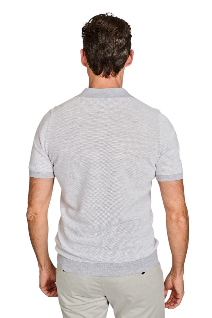 Gran Sasso Men polo shirt korte mouwen heren licht grijs 57155/26901 052