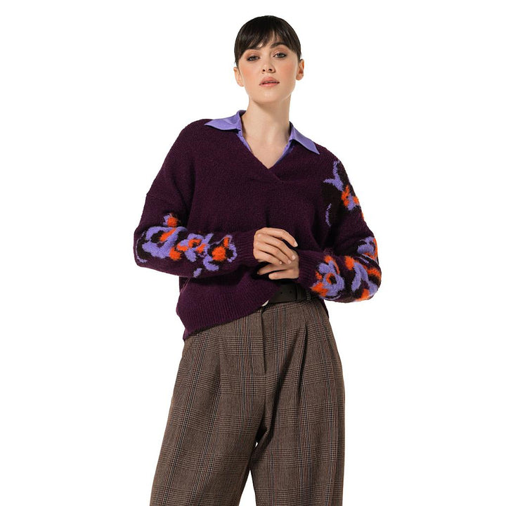 caroline-biss-pull-sweater-v-neck-women's-multi-4263-59