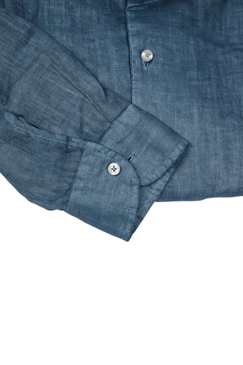 Gran Sasso Men hemd lange mouwen heren petrol 61183/50002 617