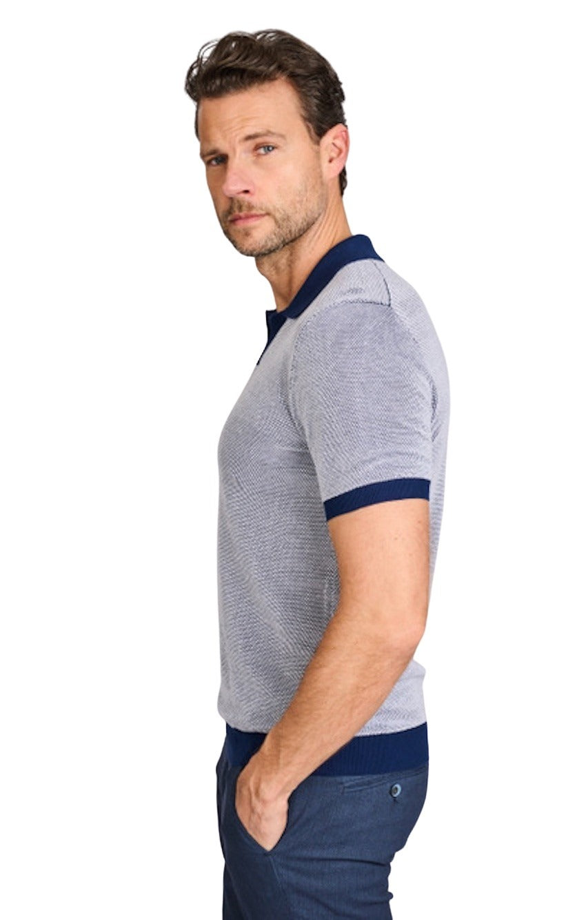 Gran Sasso Men polo shirt korte mouwen heren marine 57155/26901/578