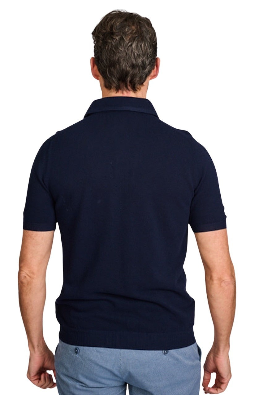 Gran Sasso Men polo shirt korte mouwen heren marine 57114/20678/598