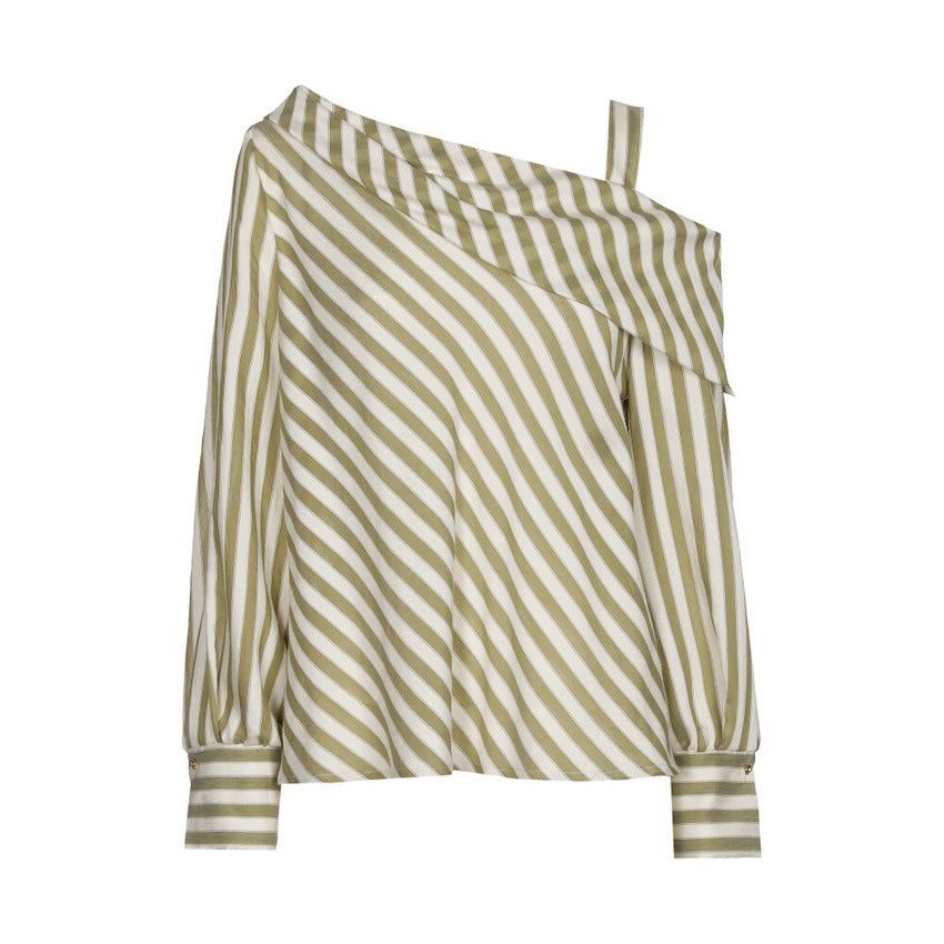 Caroline Biss blouse dames khaki 1644/69