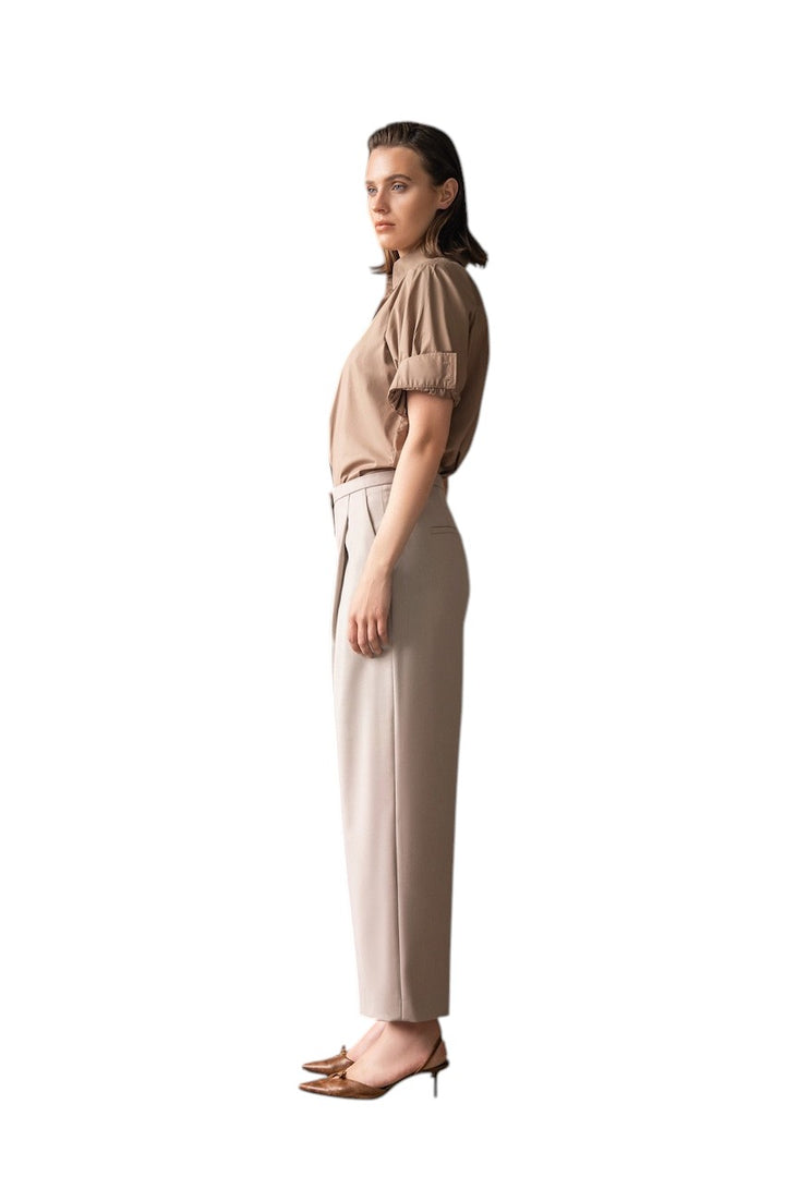 Seductive broek dames taupe 095332/6957 349 LOUELLA