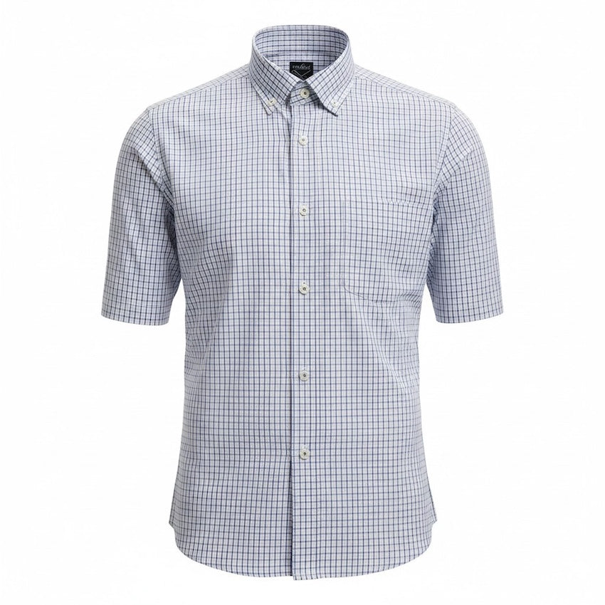 Van Laack Hommes Chemise manches courtes homme bleu Roy