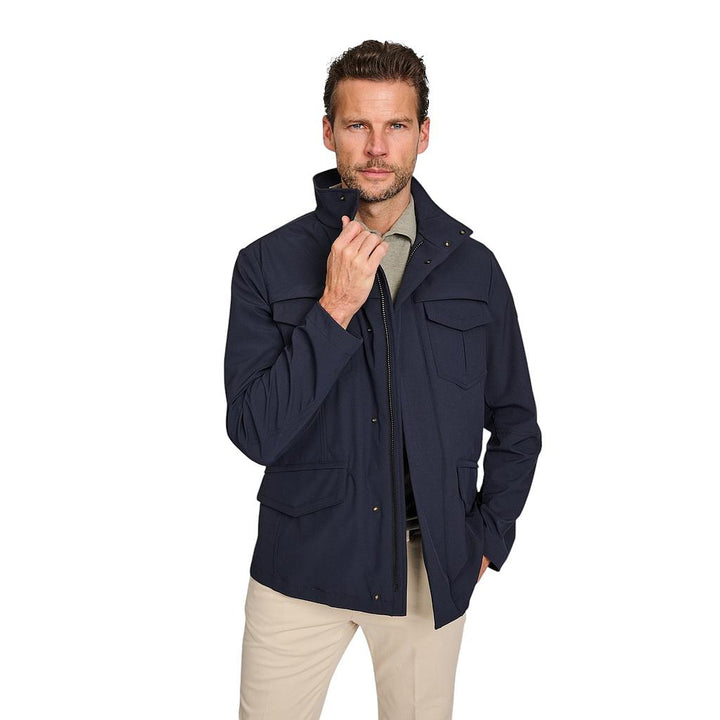 peuterey-parka-hommes-bleu foncé