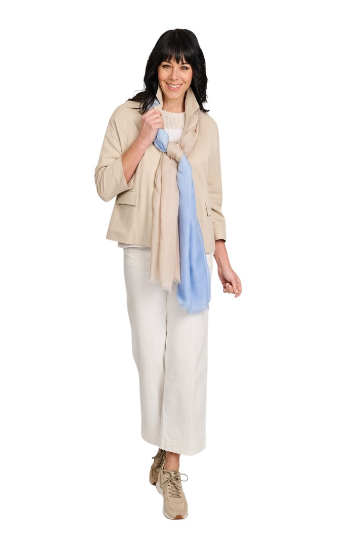 Andrea'S 1947 sciarpa da donna colore del cielo 8769 CERULEAN