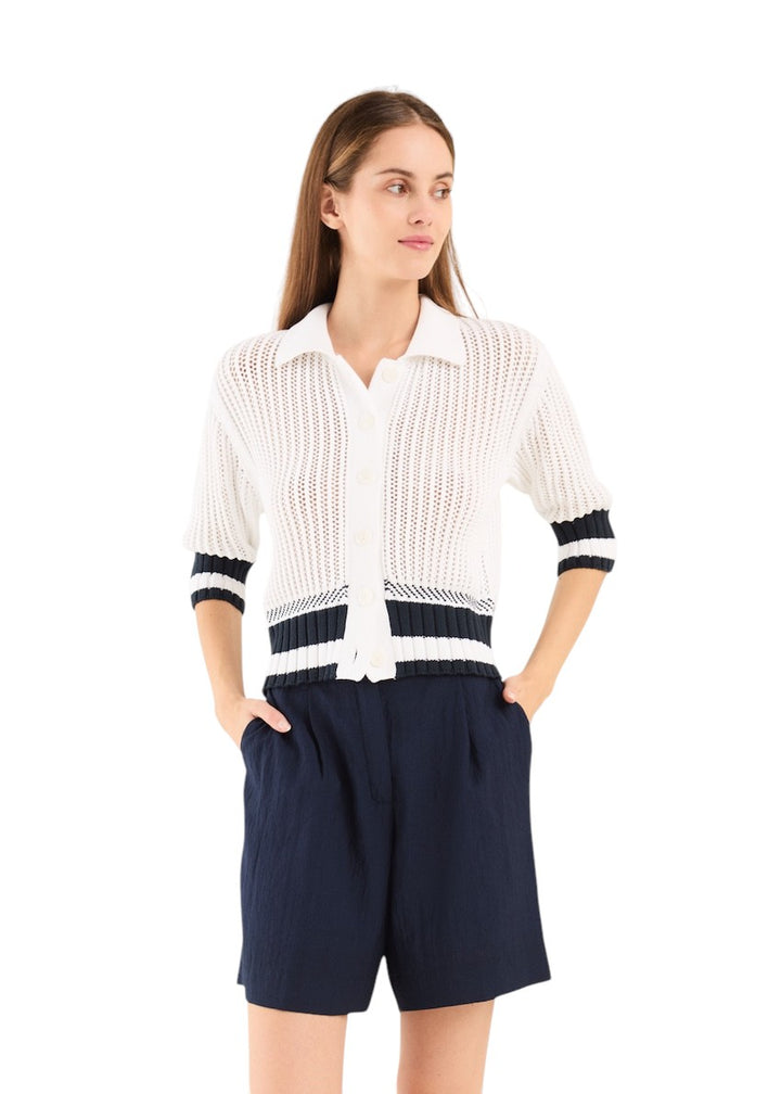 Anneclaire gilet dames beige D1536 383 730