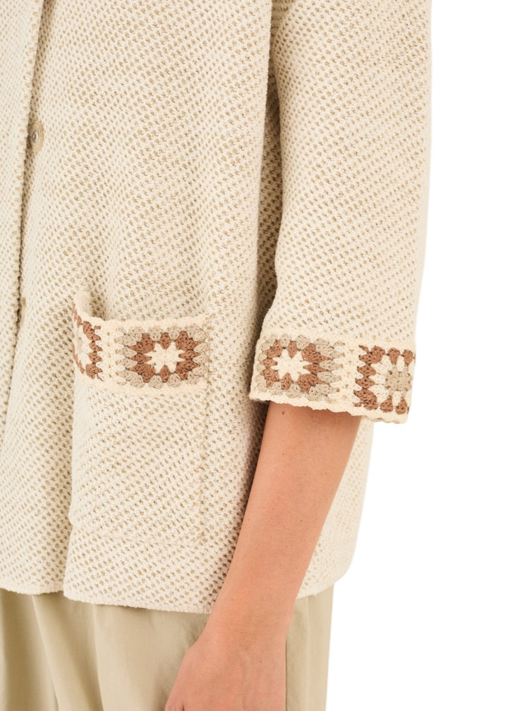 Anneclaire gilet dames beige D1631 1762 353