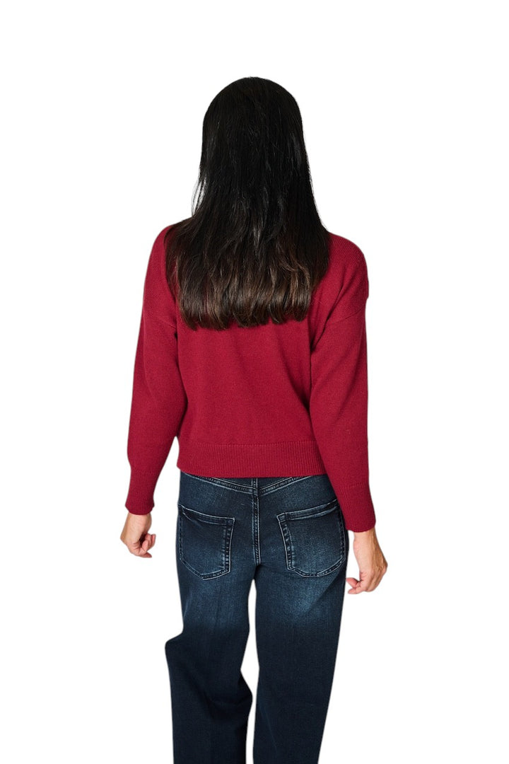 Anneclaire pull trui dames bordeaux D1853 857 024
