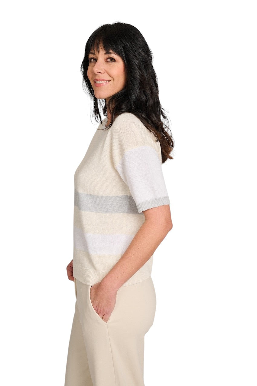 Anneclaire pull trui dames ecru D1516 317 150