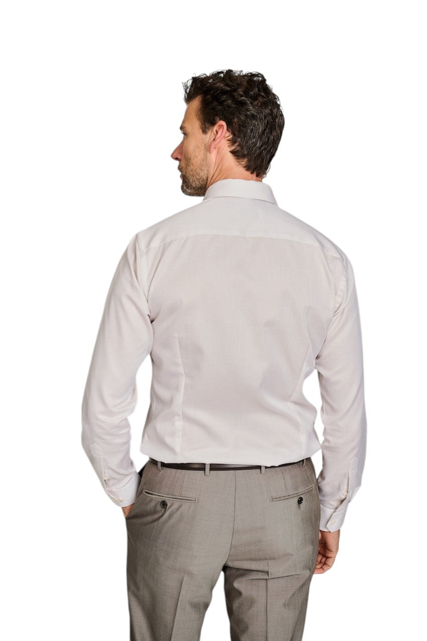 Eton hemd lange mouwen heren beige Slim 10001504232