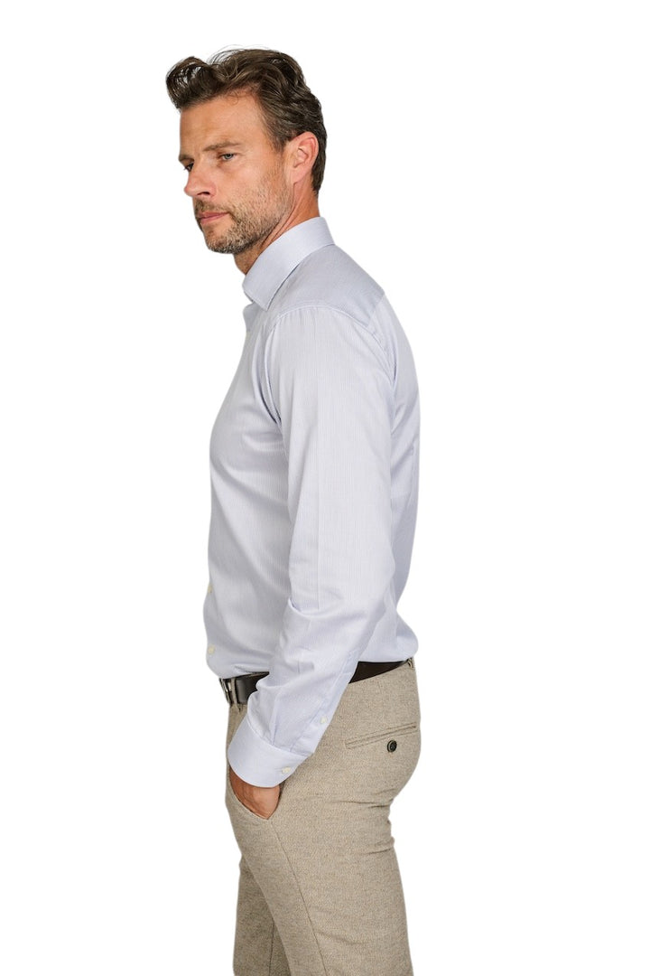 Eton hemd lange mouwen heren blauw slim 100014394 27