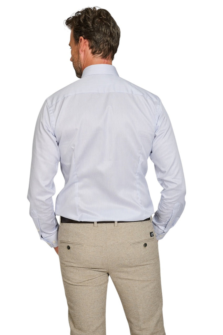 Eton hemd lange mouwen heren blauw slim 100014394 27