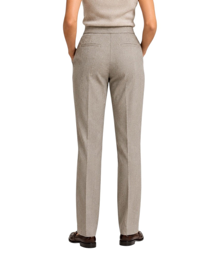 Fabiana Filippi broek dames taupe PAD226F326M4130165