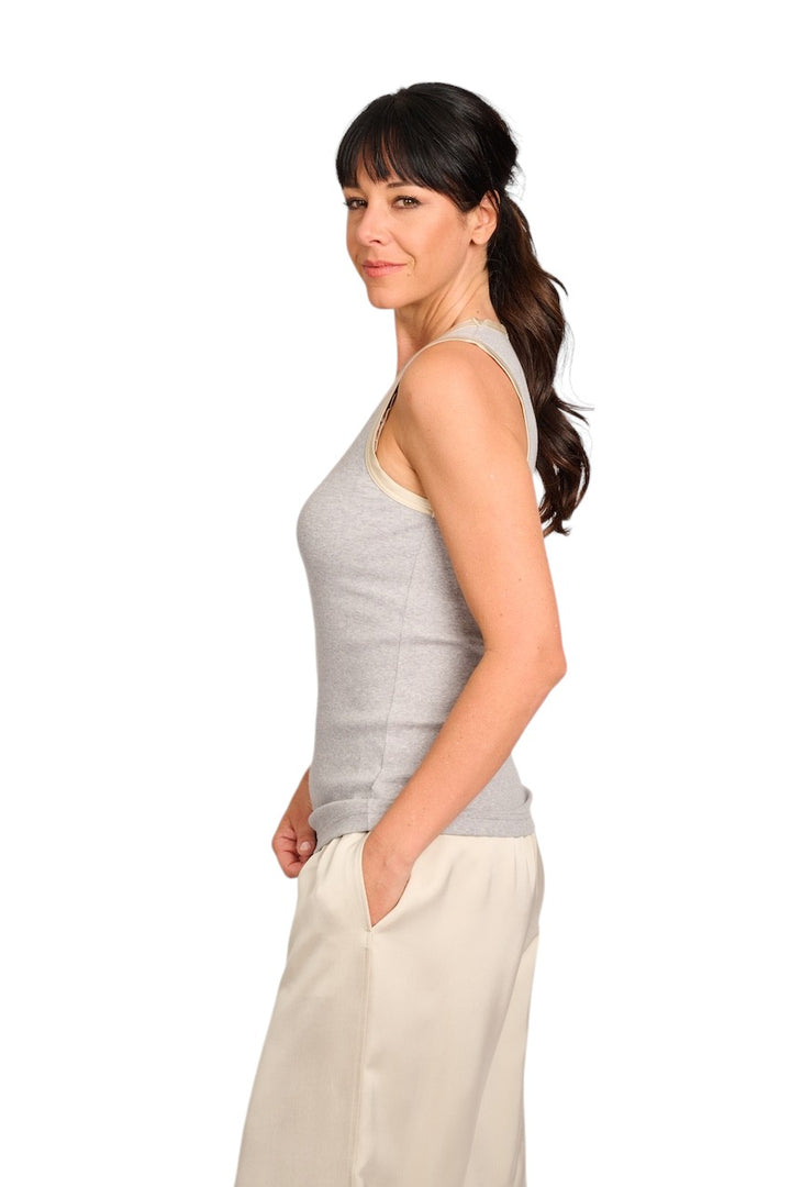 Fabiana Filippi topje dames grijs JED275F606 L396 8149