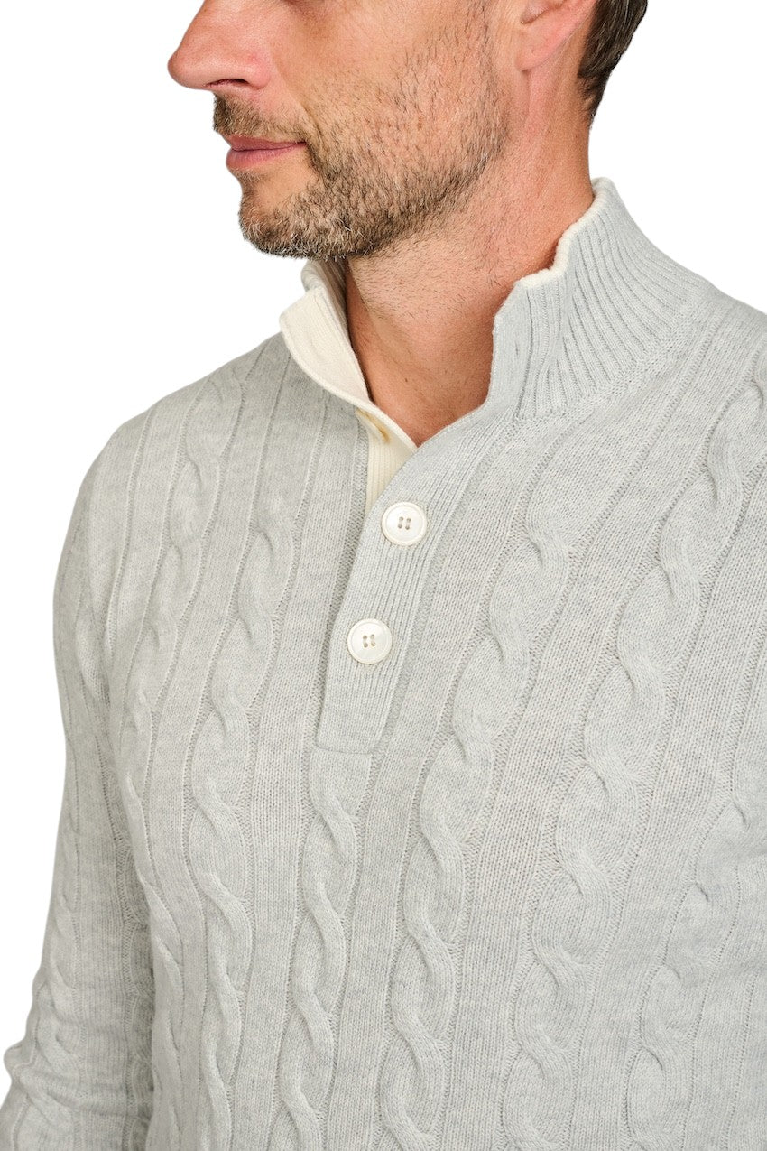 Gran Sasso Men pull trui heren licht grijs 23151 19672 044