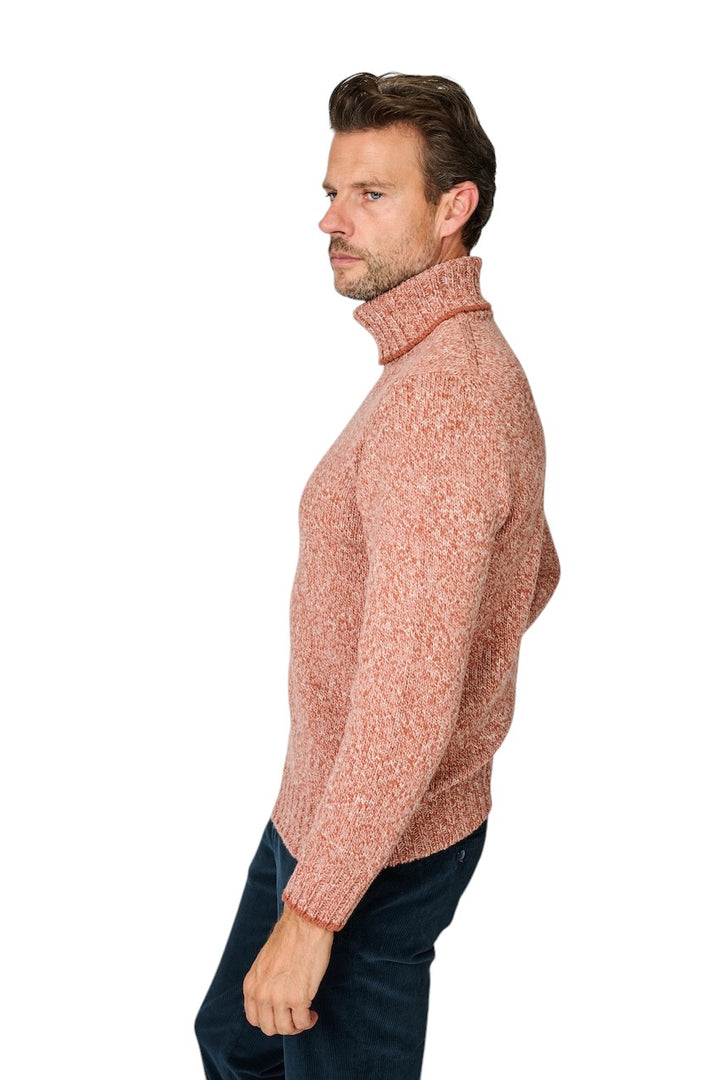 Gran Sasso Men pullover roll neck men's rust