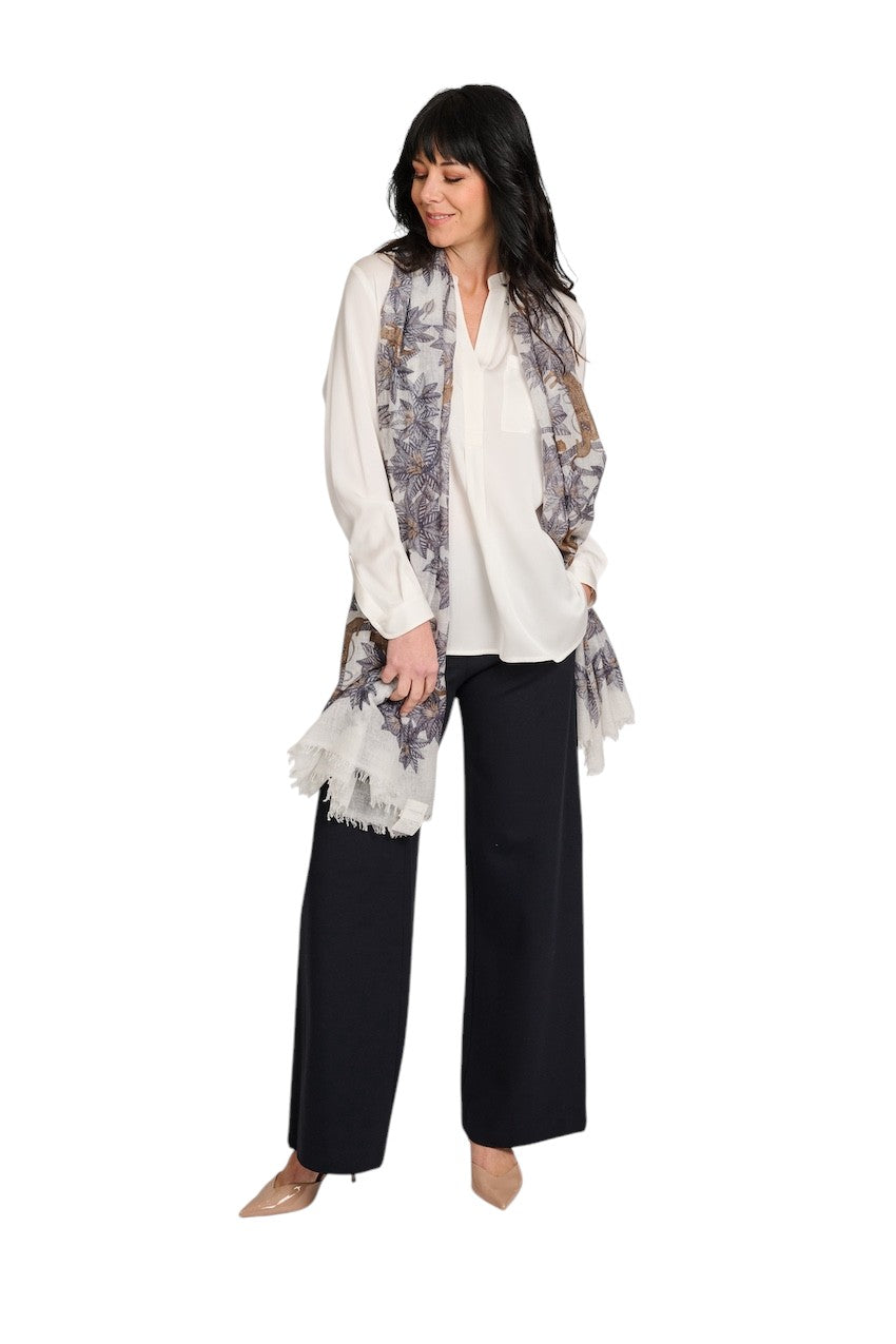 Hemisphere blouse lange mouwen dames wit 2616HEMA-5 1001