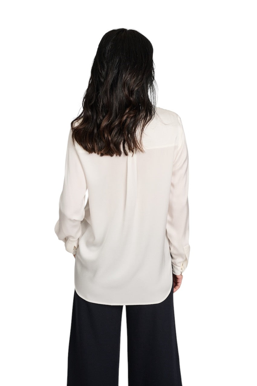 Hemisphere blouse lange mouwen dames wit 2616HEMA-5 1001