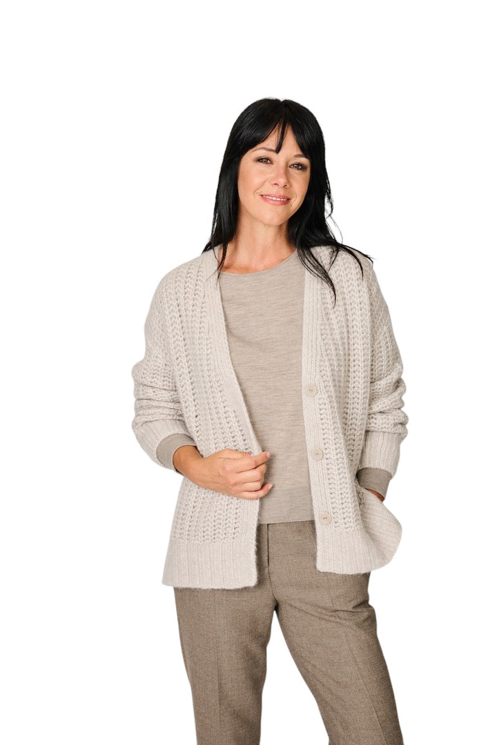 Hemisphere gilet dames taupe 262C513-17 8289