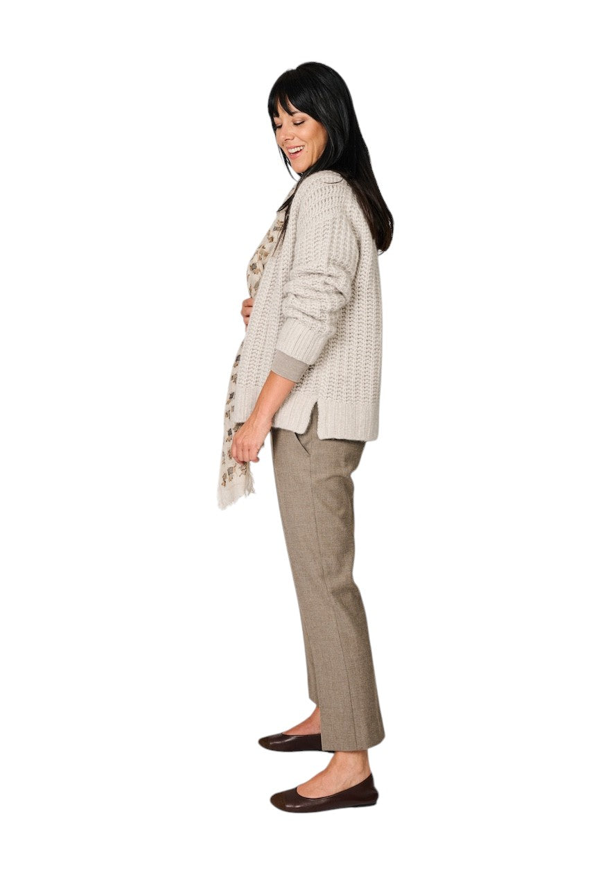 Hemisphere gilet dames taupe 262C513-17 8289