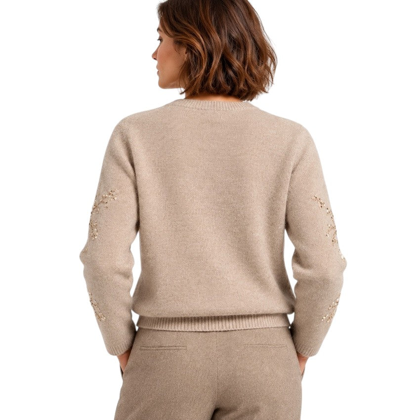 Hemisphere gilet dames taupe 262C599SQ-17 7289