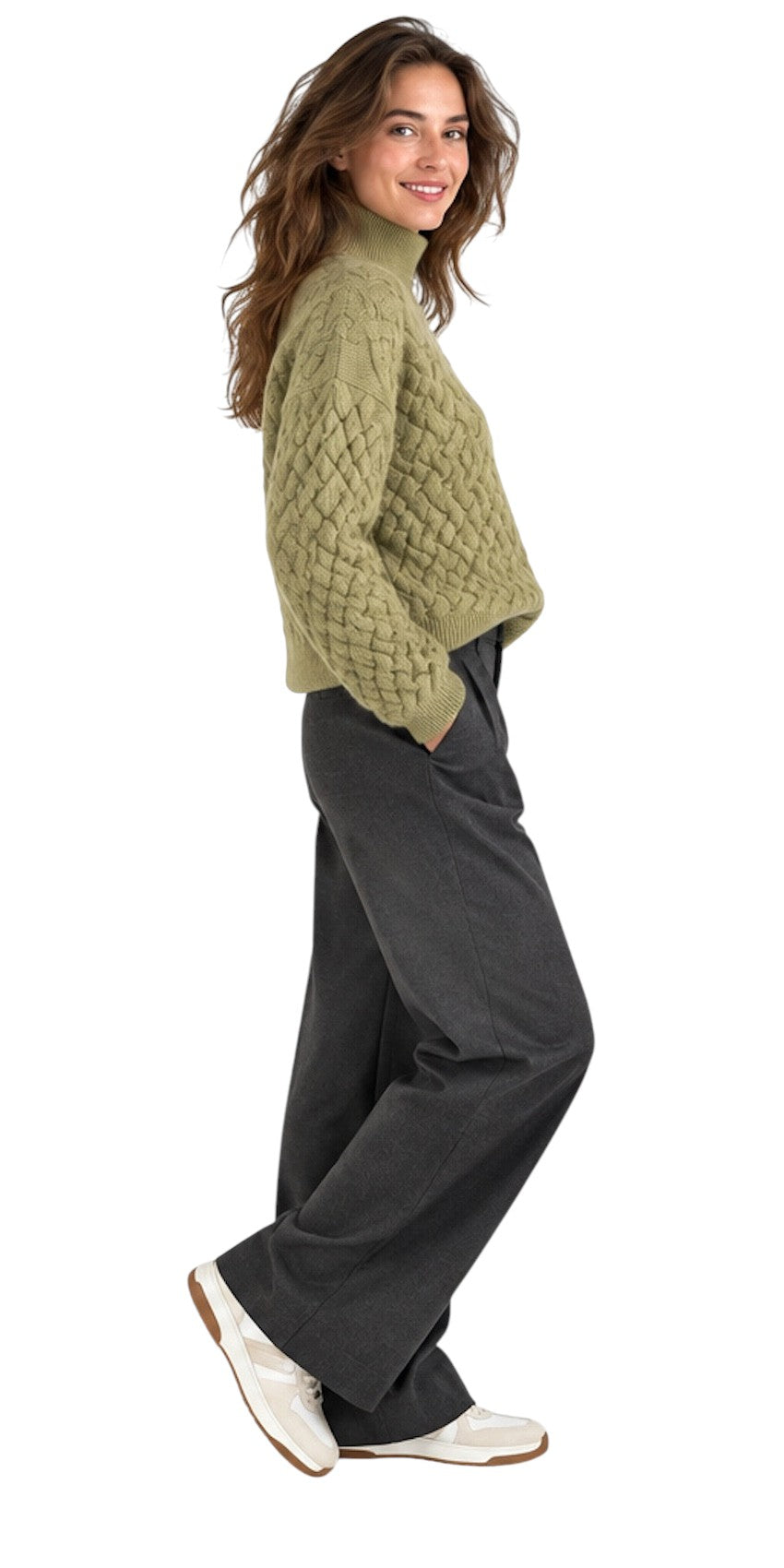 Hemisphere pull trui dames groen 262C5010-17 6128
