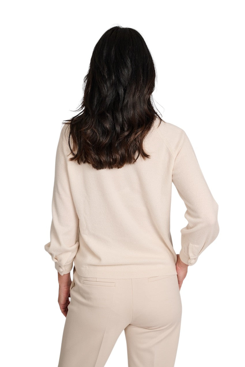 Hemisphere pull trui ronde hals dames beige 2611313-4 7380