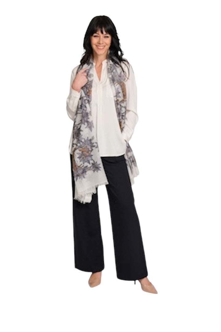 Hemisphere Chemisier manches longues dames blanc