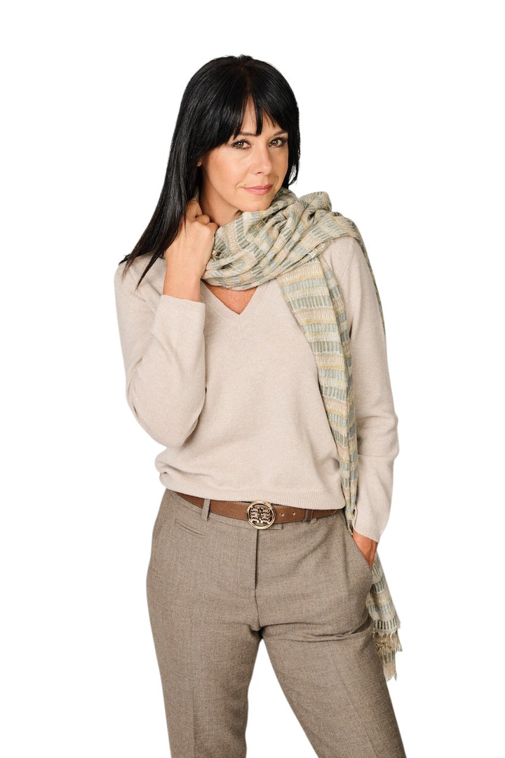 Hemisphere Damenschal, verschiedene Designs, PSTRIPE-CSML 262B