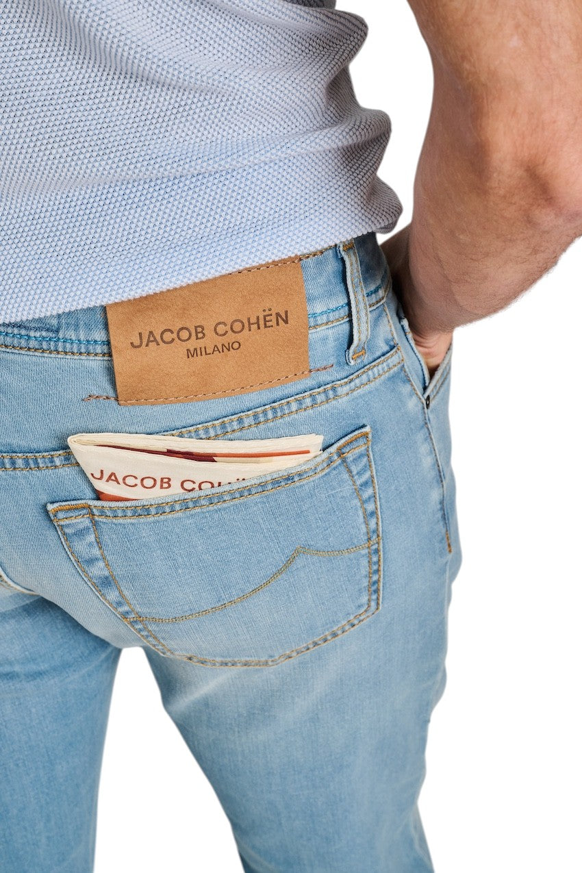Jacob Cohen Men jeans heren licht blauw slim fit Bard JUM_QE004055S3736 B1 300D