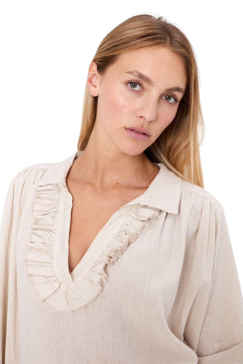 Jeff blouse dames beige Vanille 62