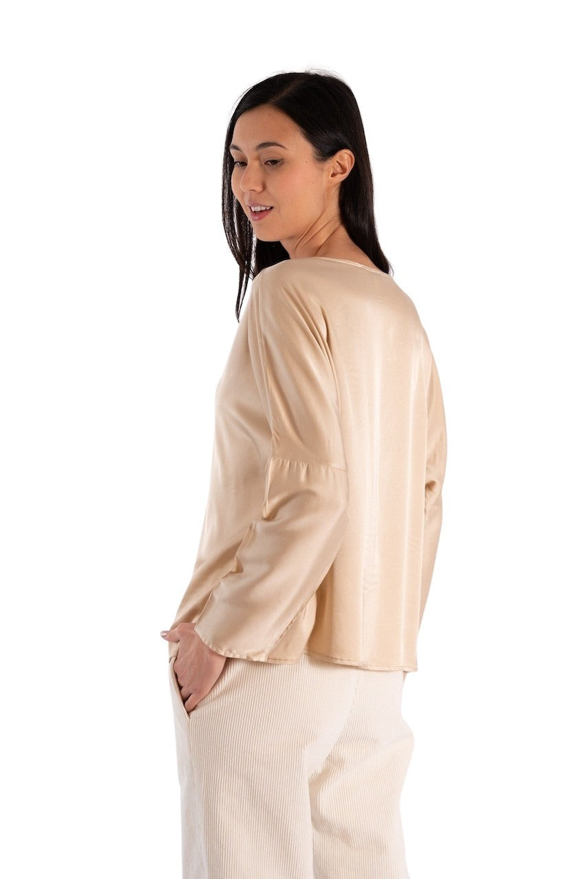 Jeff blouse dames licht beige