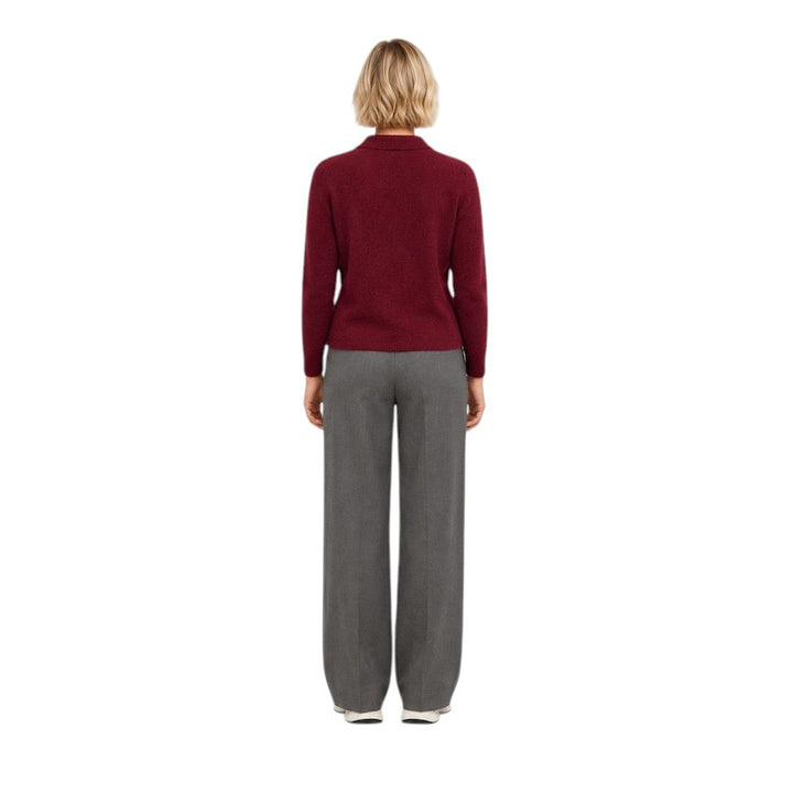 Jeff polo shirt dames donker rood Olson
